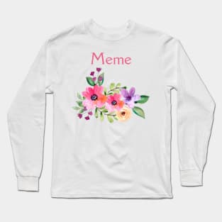 GRANDMOTHER GRANDMA GRANDPARENTS SWEET MEME GIFT Long Sleeve T-Shirt